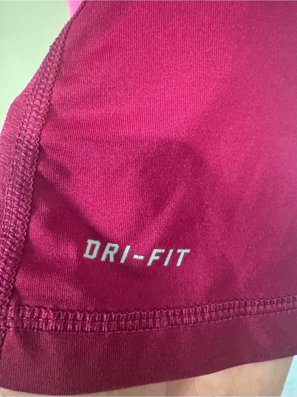 Nike Maroon & Hot Pink Racerback Performance Tank - Picture 5 of 8